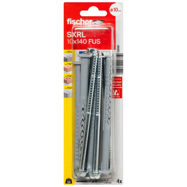 Fischer Langschaftdübel SXRL 10x140 FUS K (4) - 536187