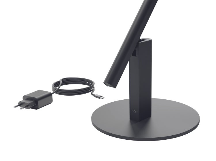 LUCTRA Table Lite Design Schreibtischlampe LED Dimmbar, Gestensteuerung, HCL, 900lm, 2.700K bis 6.500K, 921401, schwarz