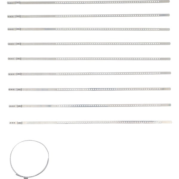 BGS Achsmanschetten-Schellen-Satz Edelstahl rostfrei 7 mm 50 - 120 mm 10tlg. - 70328