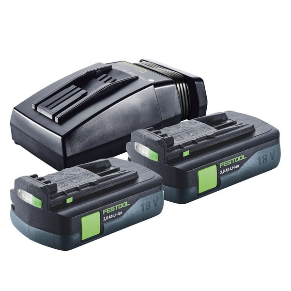 Festool Akku-Multitool Set mit zwei Akkus, Ladegerät, Werkzeug und Systainer