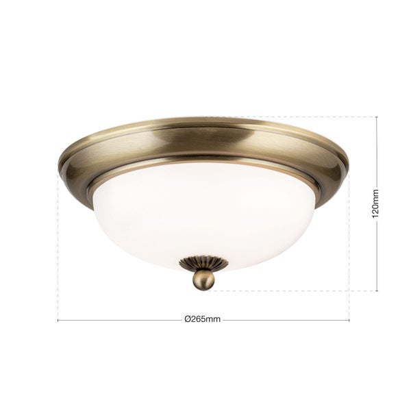 Deckenleuchte Jugendstil 26 cm antik