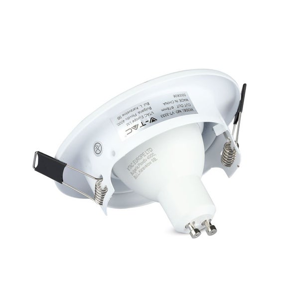 V-TAC VT-3333 - Weiße LED-Strahler GU10 - 3er-Pack - Fassung - IP20 - 5W - 400 Lumen - 4000K