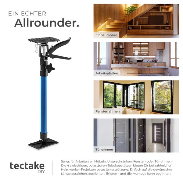 Teleskopstütze zur Unterstützung bei Heimwerkerprojekten von Tectake
