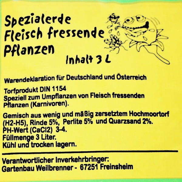 Starter Set Fleischfressende Pflanzen - 3 Pflanzen + Erde - Karnivorenerde