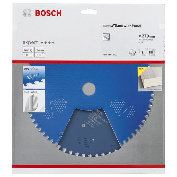 Bosch Logo. Bosch Expert Kreissägeblatt für Sandwichpaneele, 270 Millimeter Durchmesser
