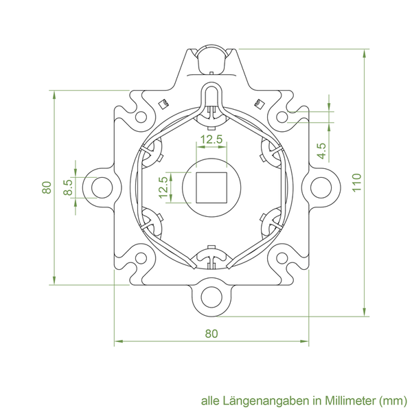 Geiger Abrollcliplager SOLIDline SOC | für Vorbau- und Aufsatzkästen | maximal 20 Nm