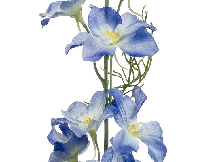Künstlicher Rittersporn mit grünem Stiel und blauer Blüte