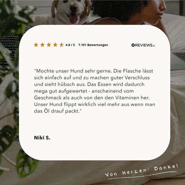 ALPHAZOO Premium Kürbiskernöl 500ml für Hunde und Katzen