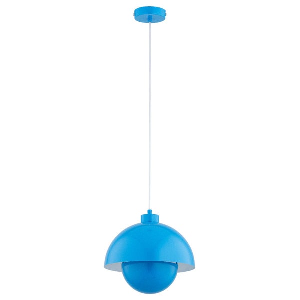 Moderne Hängeleuchte mit kuppelförmigem Lampenschirm in minimalistischem Design zur Deckenmontage