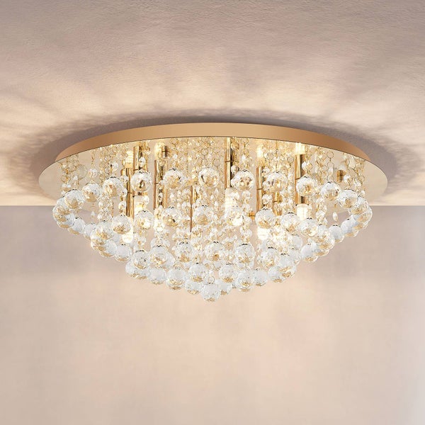 Deckenleuchte mit Kristallbehang