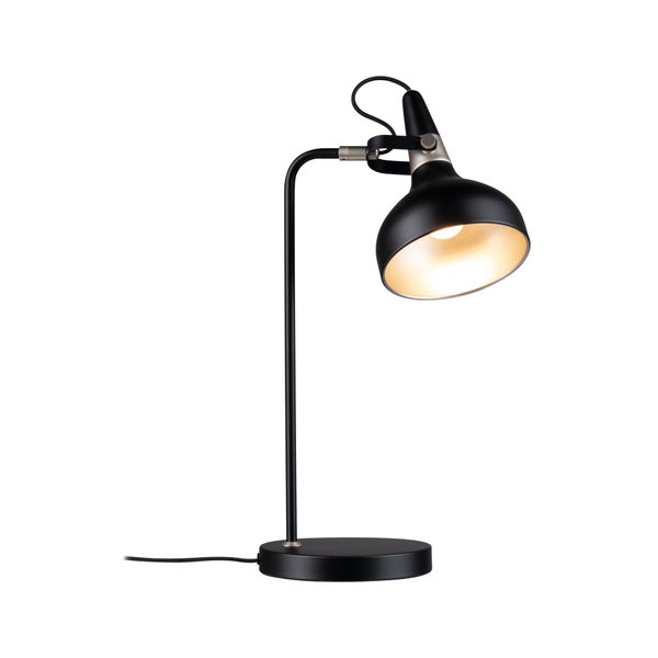 Tischleuchte Juna E14 max. 20W Schwarz matt, Champagner Metall