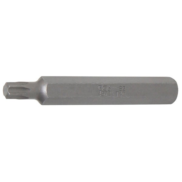 BGS Bit Länge 75 mm Antrieb Außensechskant 10 mm (3/8) T-Profil (für Torx) T40 - 4572
