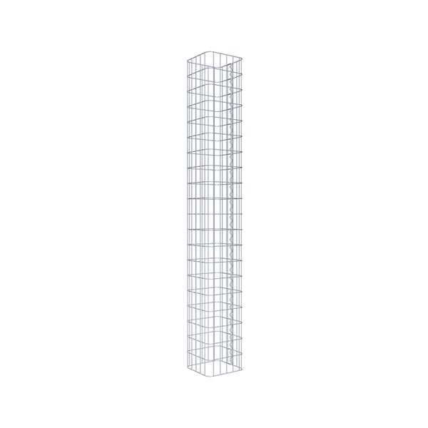 Gabionensäule 27 x 27 cm, MW 5 x 10 cm eckig - Höhe: 2,00 m