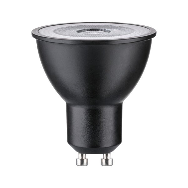 Schwarzes LED Leuchtmittel mit GU10 Sockel