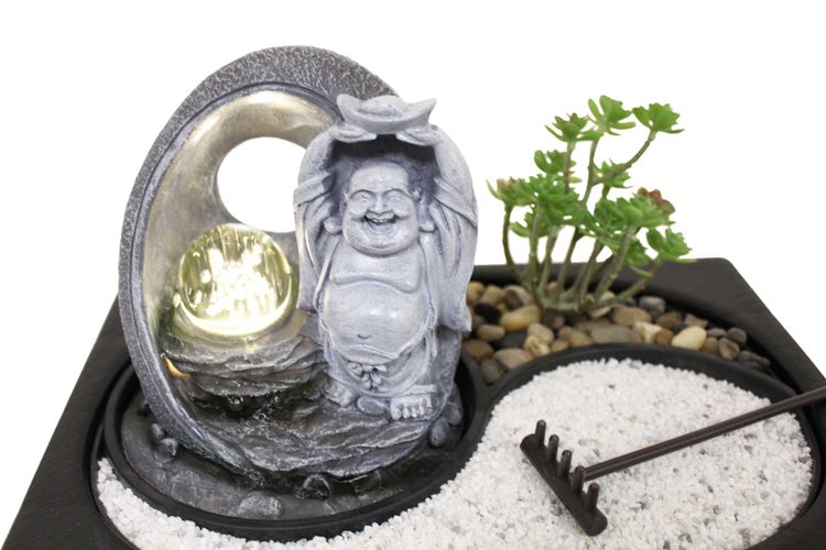 Zimmerbrunnen Tischbrunnen Zen Garten ZenGarden LietoBuddha Led 11117