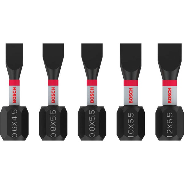 Bosch PRO Slotted Impact Bit SL4.5 SL5.5(x2) SL5.5 SL6.5 25 mm 5-tlg. - 2608521U60