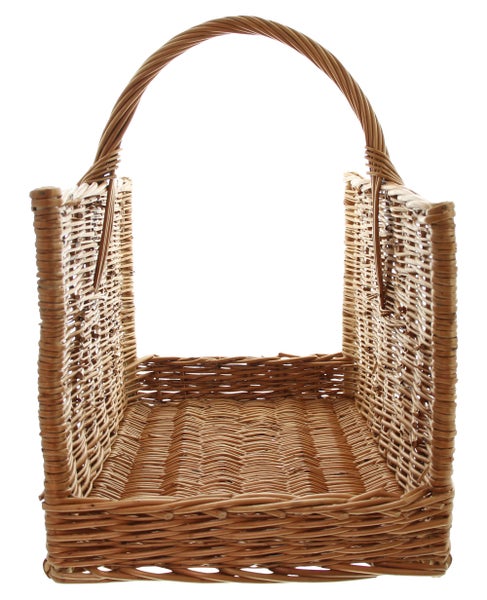 FRANK FLECHTWAREN | Holzkorb Kamin, WEIDE, 50x35x50cm