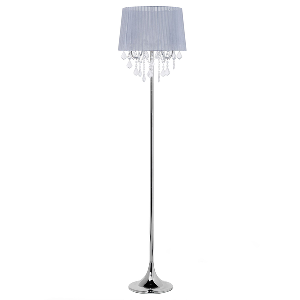 Stehlampe EVANS Metall Hellgrau