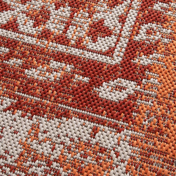 FLOORDIREKT Outdoorteppich - Wetterbeständiger Außenteppich - Cotton - Rot - 200 x 290 cm