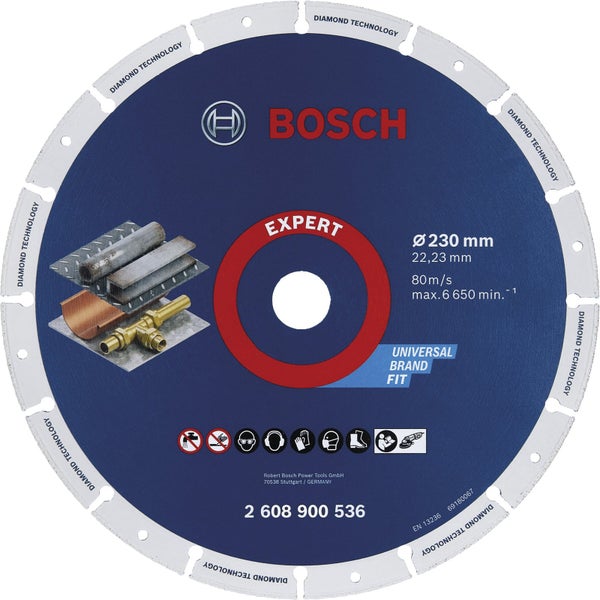 Bosch Diamanttrennscheibe mit 230 Millimeter Durchmesser