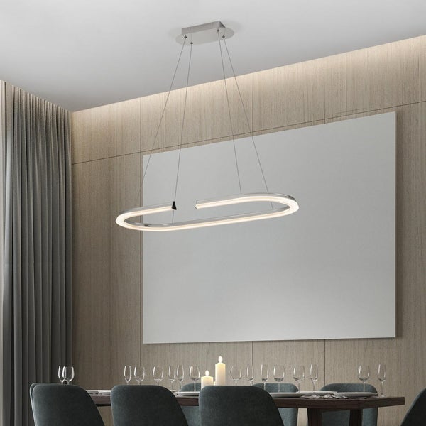 LED Pendelleuchte Elmo in Chrom 48W 2986lm