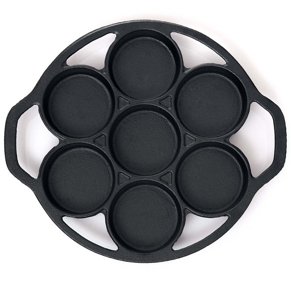 BBQ Nerd 6er Muffinbackform aus Gusseisen | Cupcake Pan für Grill, Ofen & Dutch Oven | Antihaft Muffinförmchen - Gusseiserne Muffinform mit Henkel