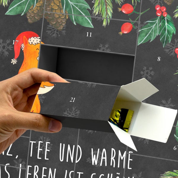Mr. & Mrs. Panda Befüllbarer Adventskalender Fuchs Weihnachten - Schwarz