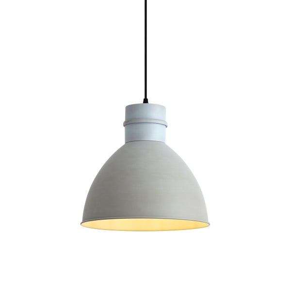 Moderne Hängeleuchte mit halbkugelförmigem Lampenschirm in minimalistischem Design zur Deckenmontage