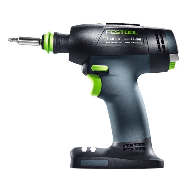 Festool T 18+3 Basic Akku Bohrschrauber 18 V 50 Nm Brushless + 2x Akku 3,0 Ah + Ladegerät + Systainer