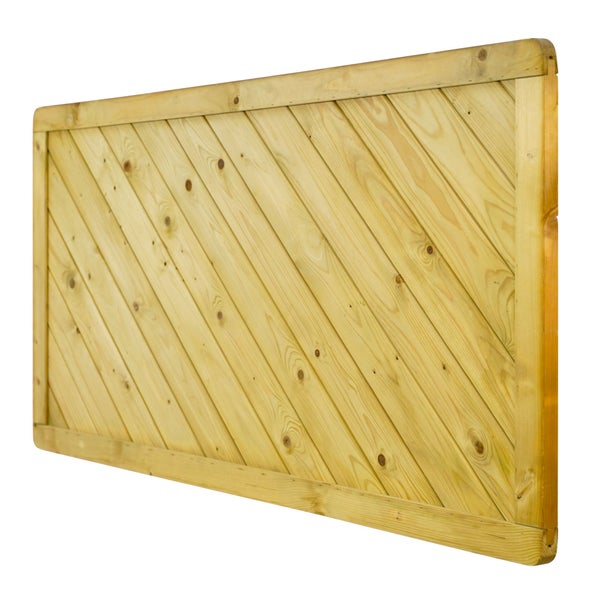 Holzpaneel mit diagonalen Brettern