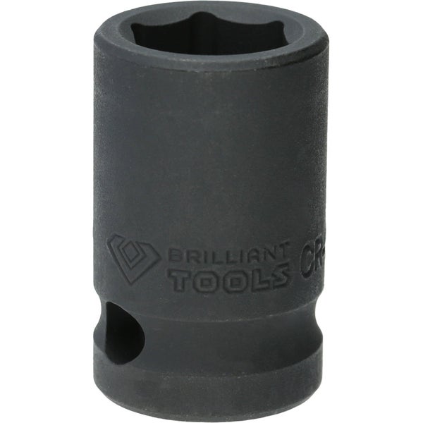 BRILLIANT TOOLS 1/2 Kraft-Stecknuss Sechskant 15 mm kurz - BT022637