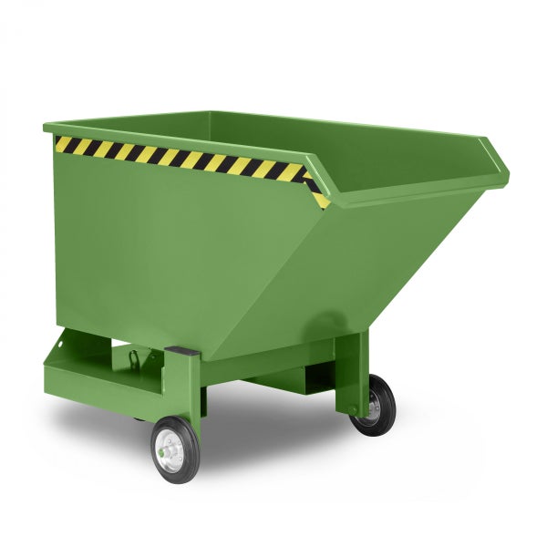 Rollcontainer für Abfall mit Warnmarkierung