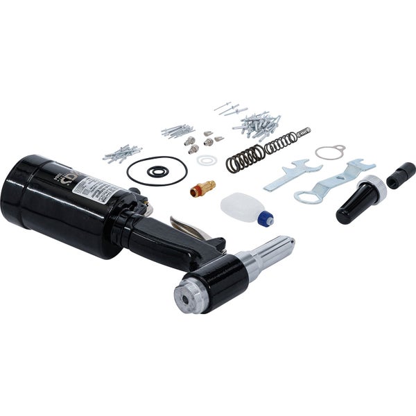 Druckluft-Blindnietpistole mit Zubehör