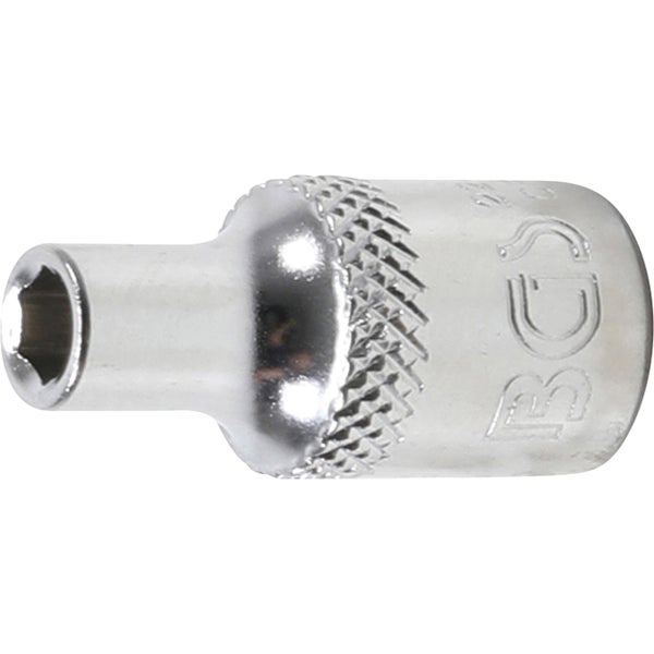BGS Steckschlüssel-Einsatz Sechskant Antrieb Innenvierkant 6,3 mm (1/4) SW 4 mm - 22474