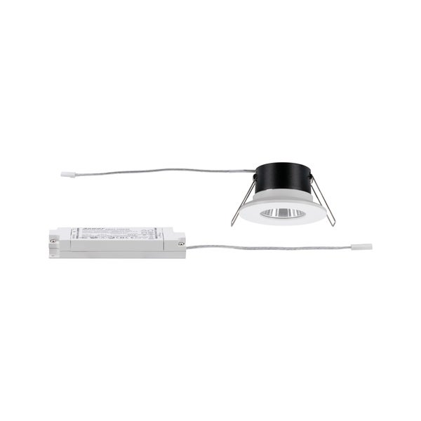 LED Einbauleuchte Calla starr IP65 rund 80mm 7W 370lm 230V 4000K Weiß matt