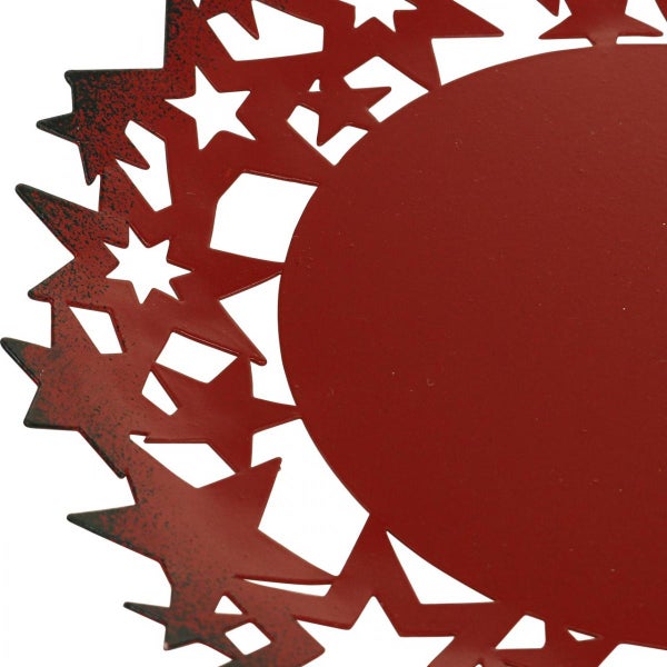 Metall Teelichthalter mit Sternenmuster