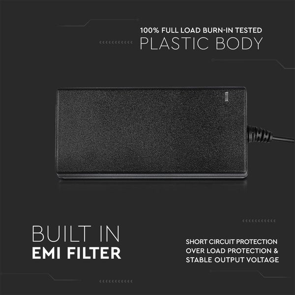 Kunststoffgehäuse mit eingebautem EMI-Filter, Kurzschlussschutz, Überlastschutz und stabiler Ausgangsspannung