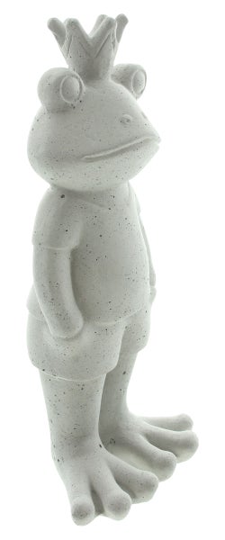 FRANK FLECHTWAREN | Froschkönig Stone, BETON, 17 x 13 x 39 cm