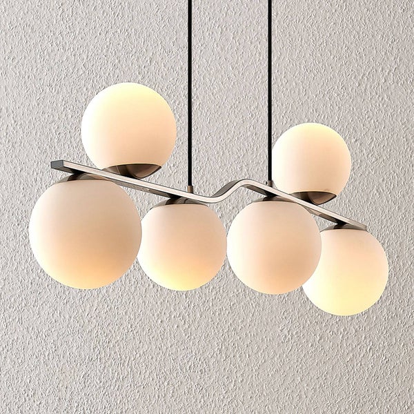 Pendelleuchte mit sechs Kugelförmigen Lampenschirmen