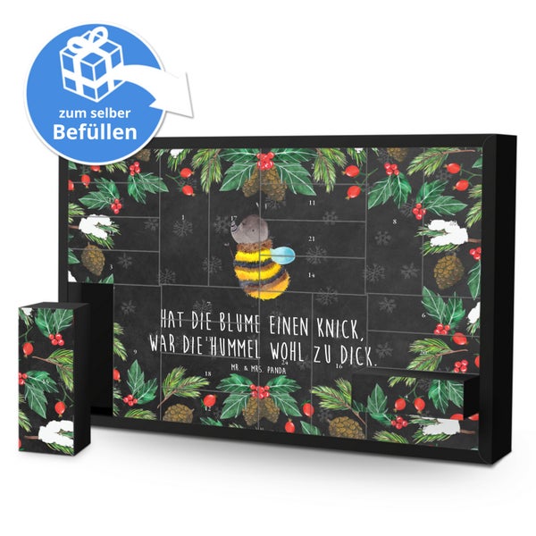Mr. & Mrs. Panda Befüllbarer Adventskalender Hummel flauschig - Schwarz