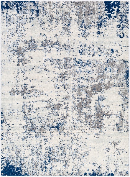 Abstrakt Moderner Teppich Grau/Weiß/Blau 200x275 cm SARAH
