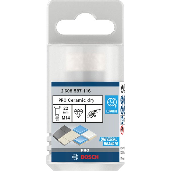Bosch Pro Ceramic Dry Bohrer, 22 mm