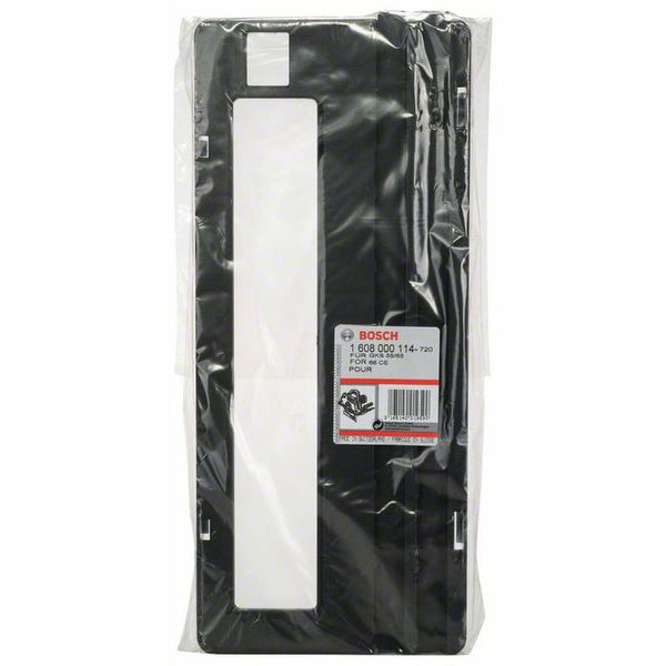 Schwarze Bosch Gleitplatte für Handkreissäge GKS 55 und GKS 65 in Folienverpackung