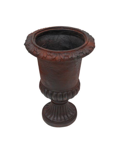 FRANK FLECHTWAREN | Pflanzer Rustic Amphore, MAGNESIUMOXID, KUNSTSTOFF, 35 x 35 x 50 cm