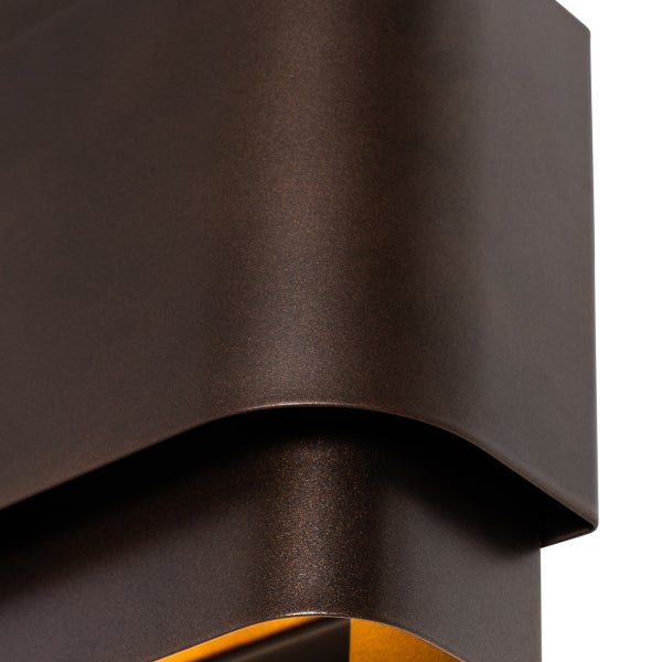 Industrielle Wandleuchte dunkelbronze 2-flammig - Coen