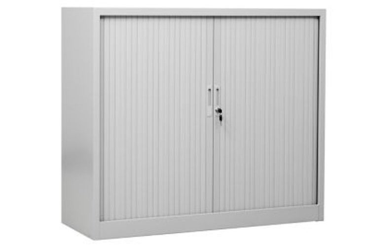 PROREGAL Rollladenschrank Weasel 2 Ordernhöhen HxBxT 105 x 120 x 46 cm Grau