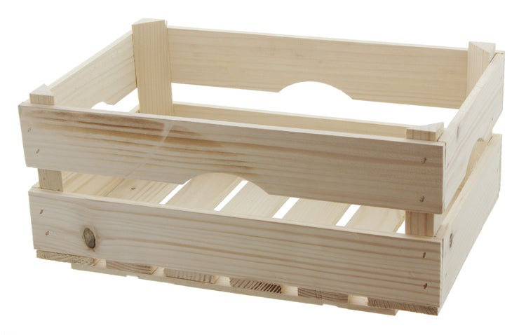 FRANK FLECHTWAREN | Holz-Steige Natur, HOLZ, 39 x 26 x 16 cm