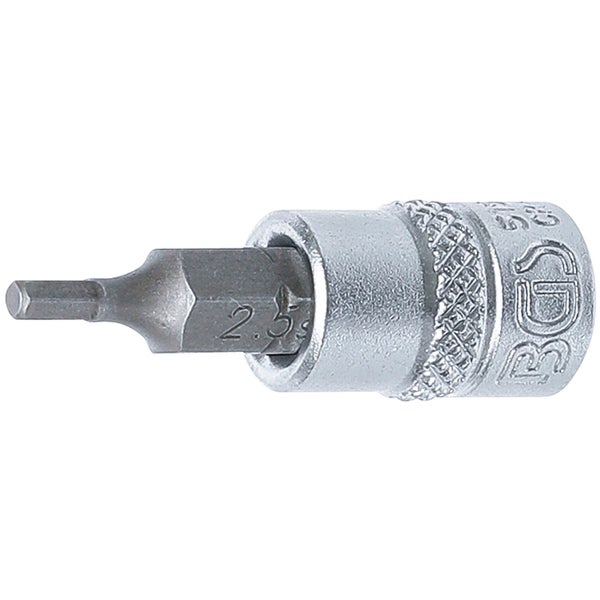 BGS Bit-Einsatz Antrieb Innenvierkant 6,3 mm (1/4) Innensechskant 2,5 mm - 5154