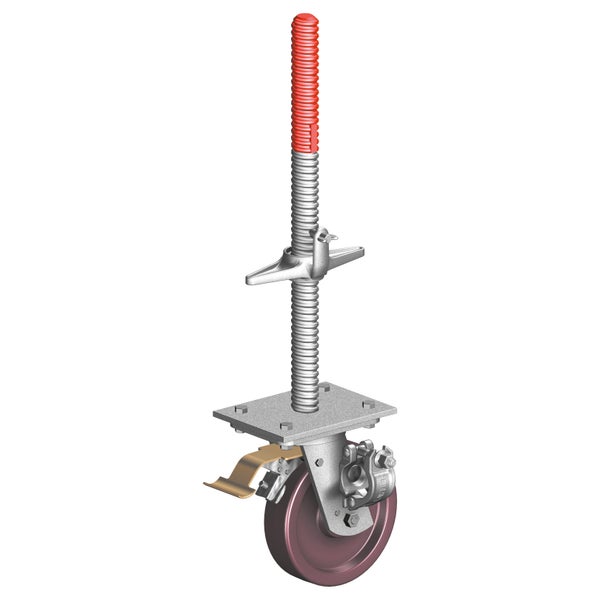 Rüstspindel mit Rad für Gerüstbau