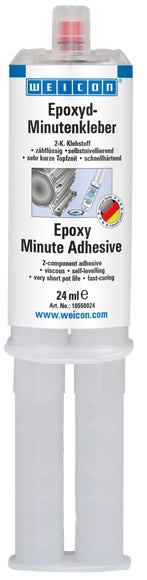 WEICON Epoxyd-Minutenkleber | universeller Epoxidharzklebstoff | 24 ml | transparent